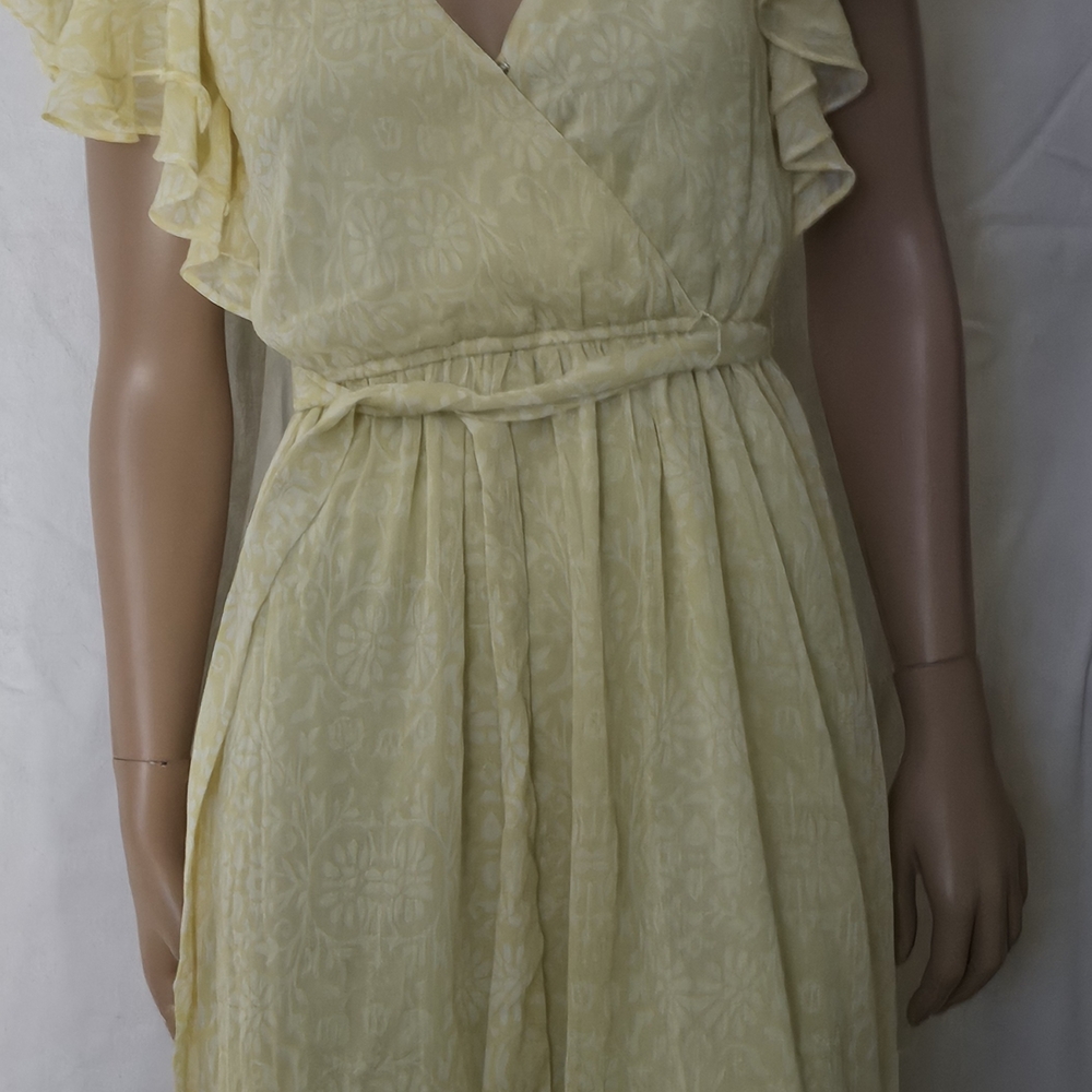Disney Light Yellow Floral Maxi Dress